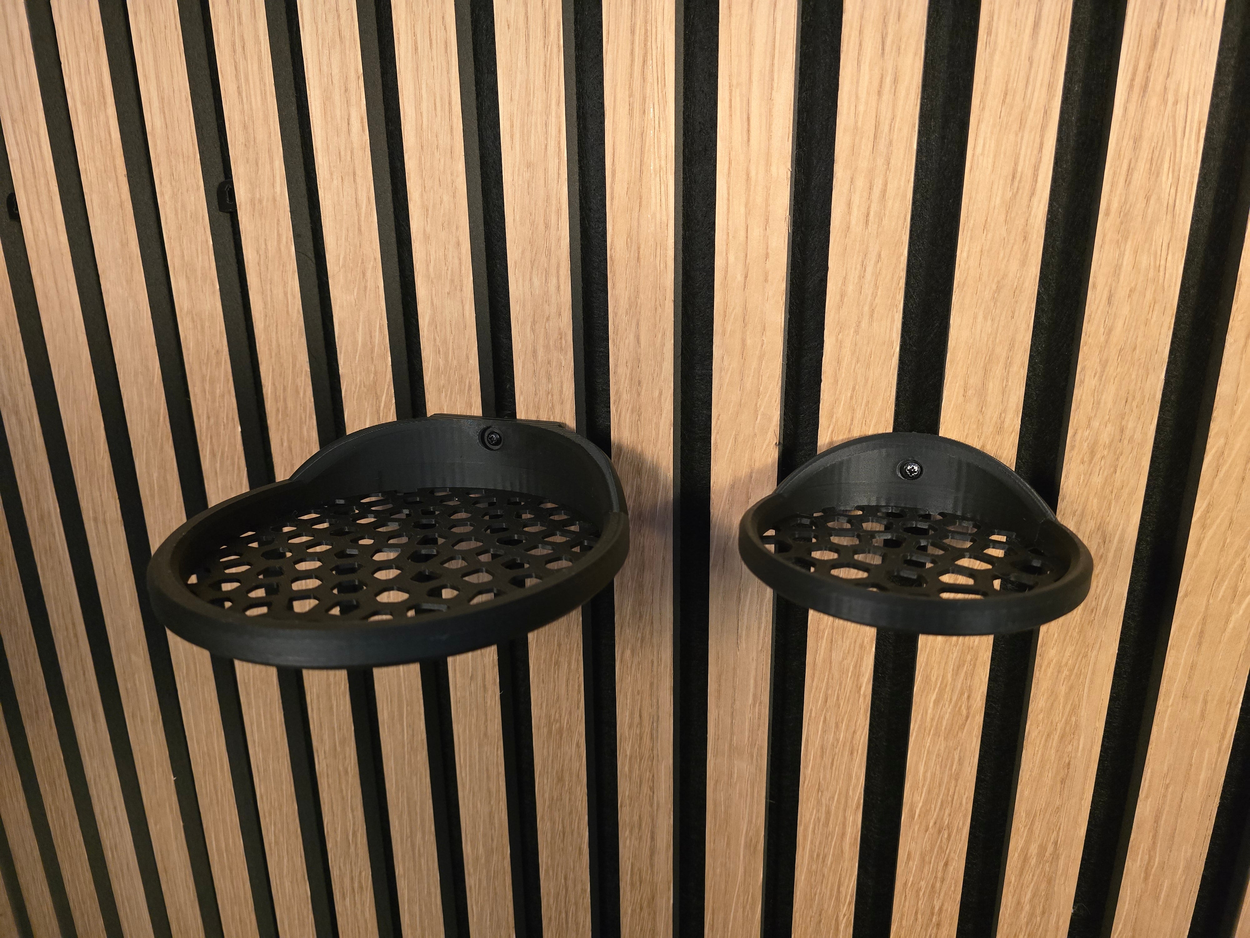 Round Tray/Shelf for Acoustic Panels - Installation type: Wall Clip