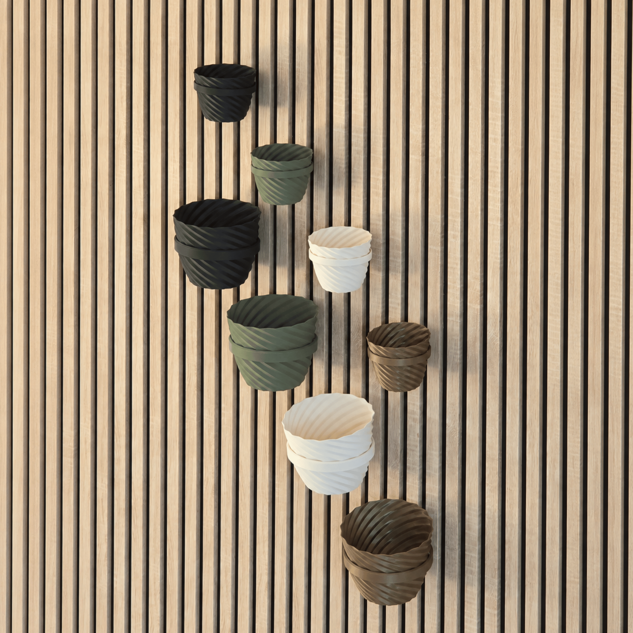 Plant Holder/Ring - Installation: Wall Clip