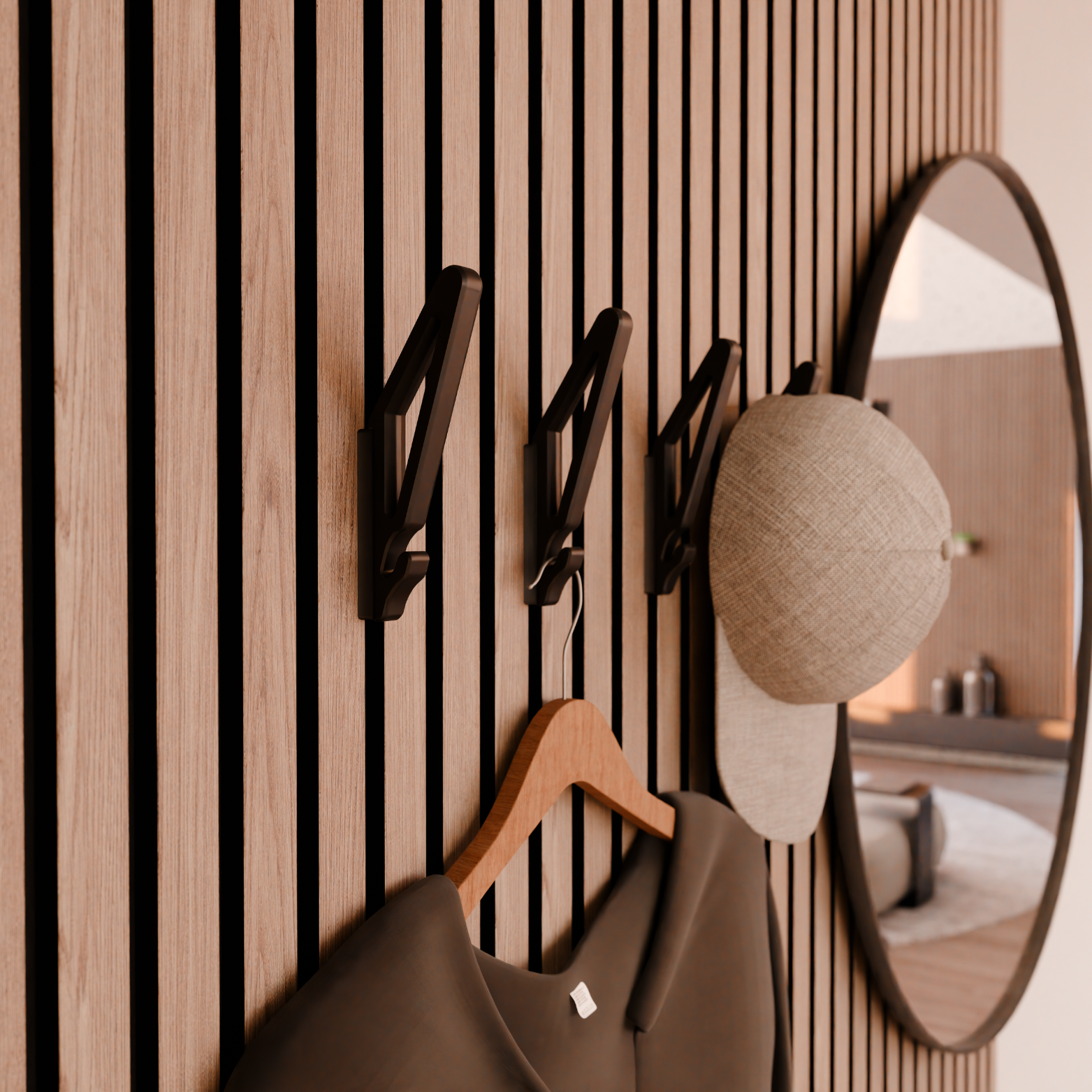 NEW! Design hook for Acoustic Panels - Installation type: Wall Clip