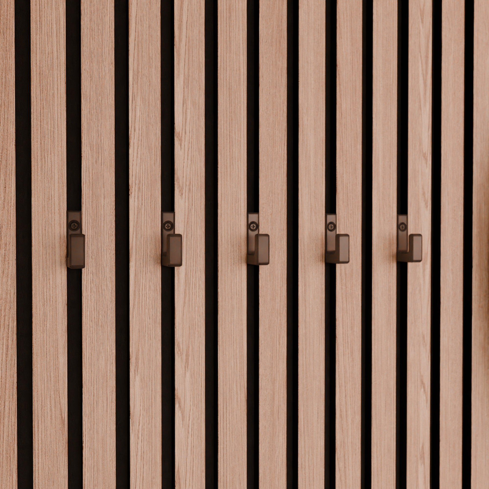 Enkele haak vierkant voor akoestische panelen - Installatietype: Schroef-in