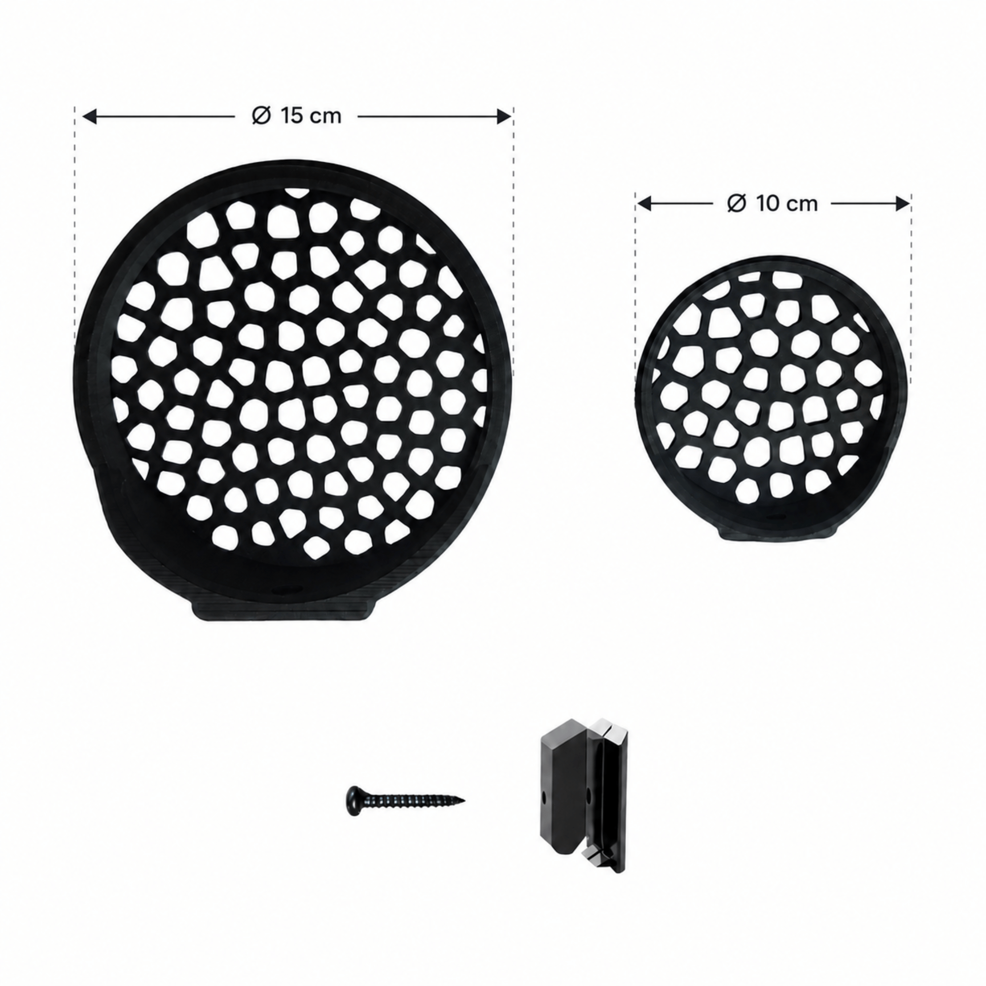 Round Tray/Shelf - Installation: Wall Clip