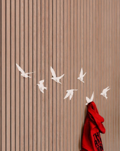 Aviary coat hangers (set of 7) for Acoustic Panels - Installation type: Wall Clip
