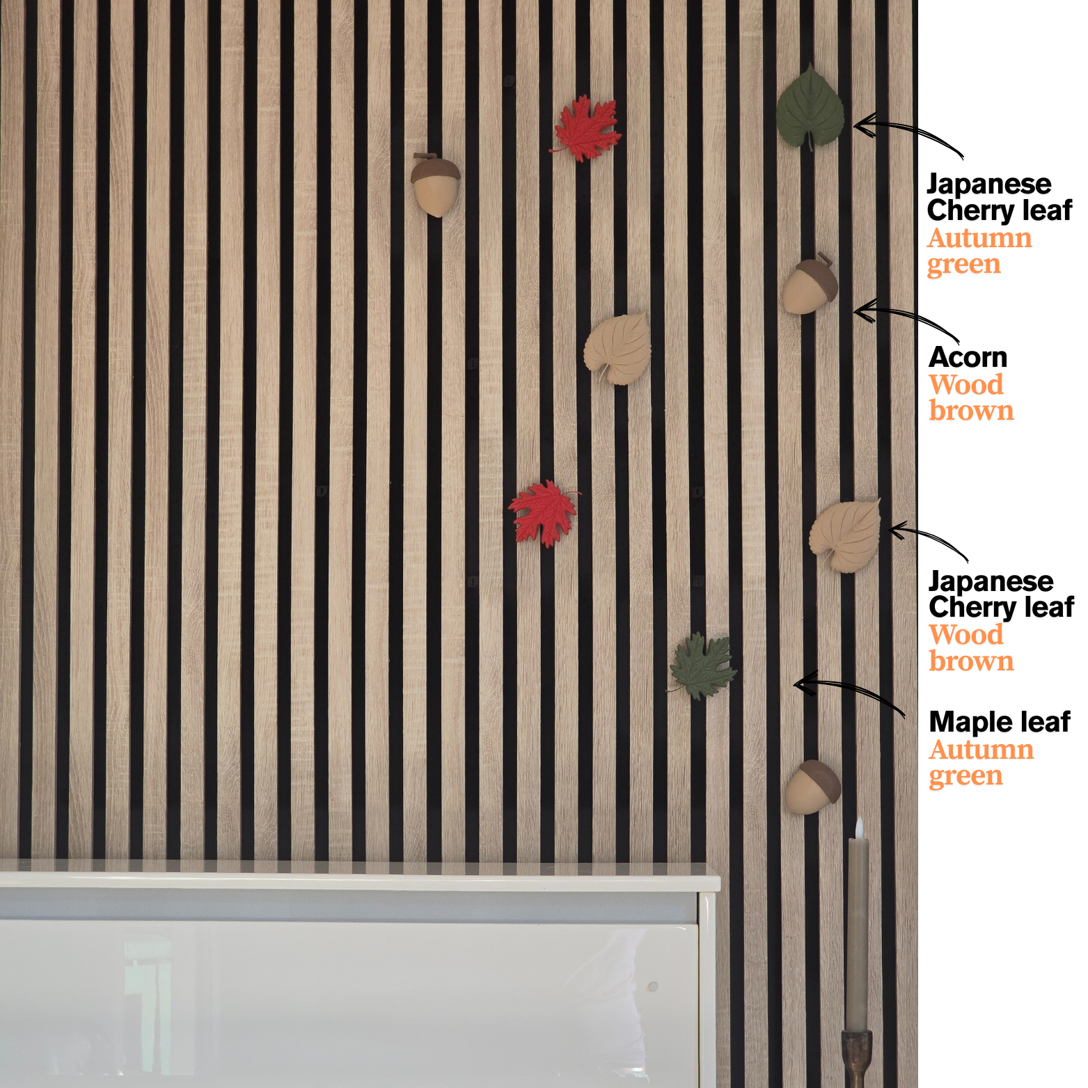 Autumn decoration for Acoustic Panels - Installation type: Wall Clip