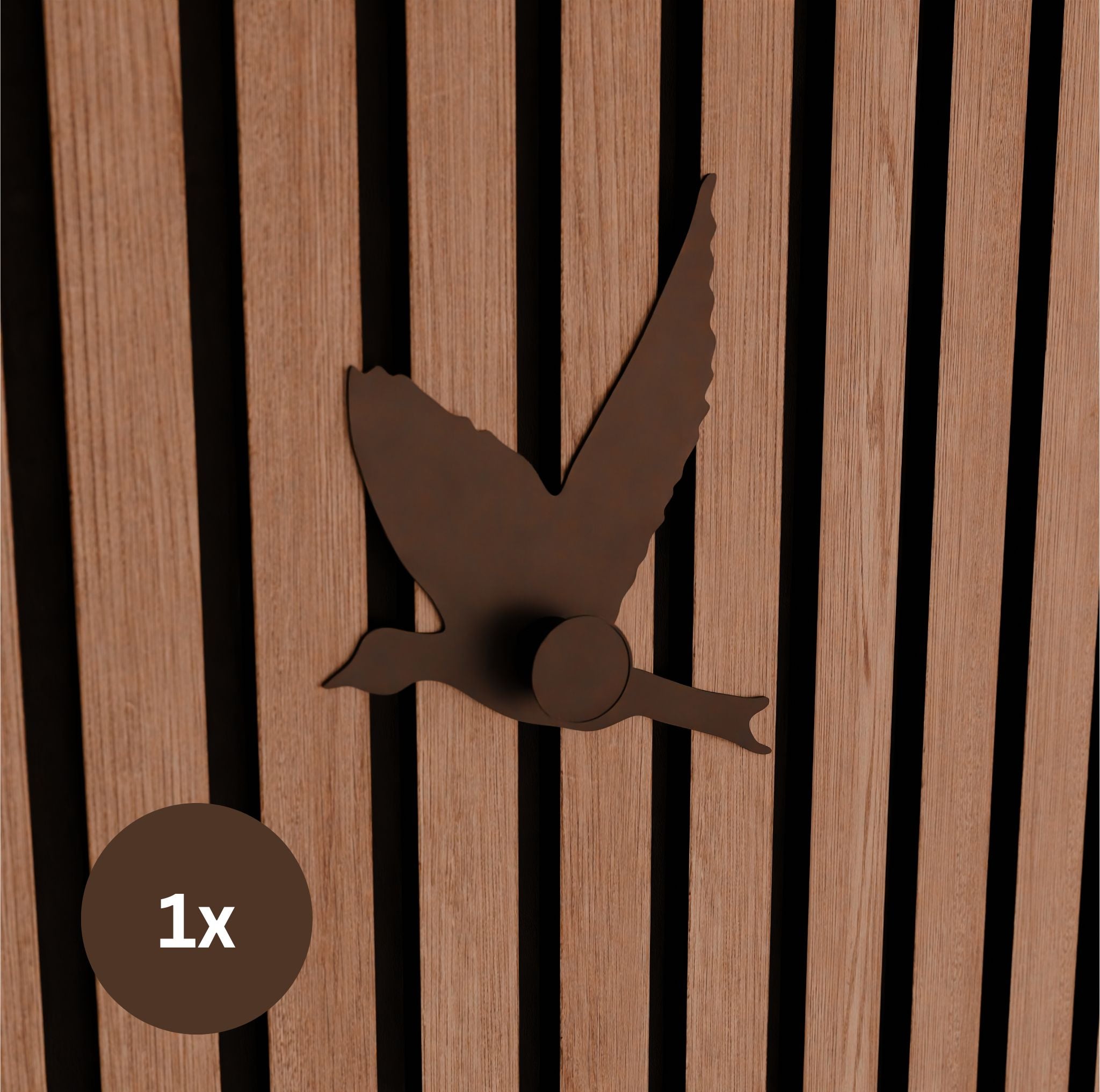 Bird coat hook for Acoustic Panels - Installation type: Wall Clip