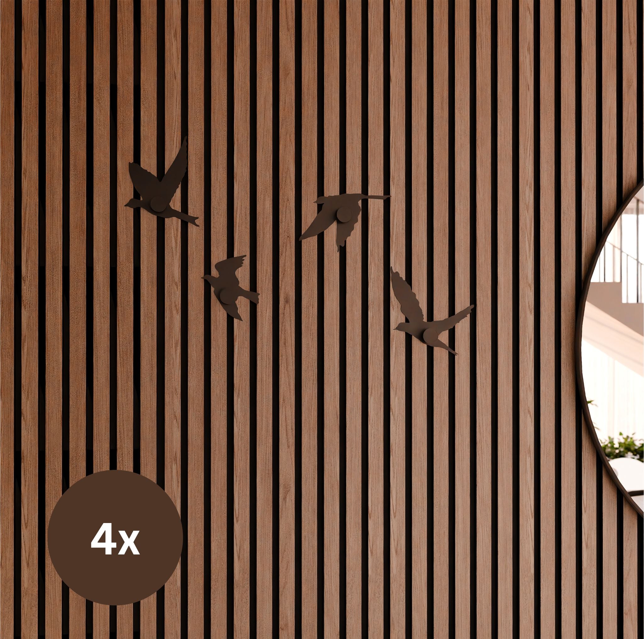 Bird coat hook for Acoustic Panels - Installation type: Wall Clip