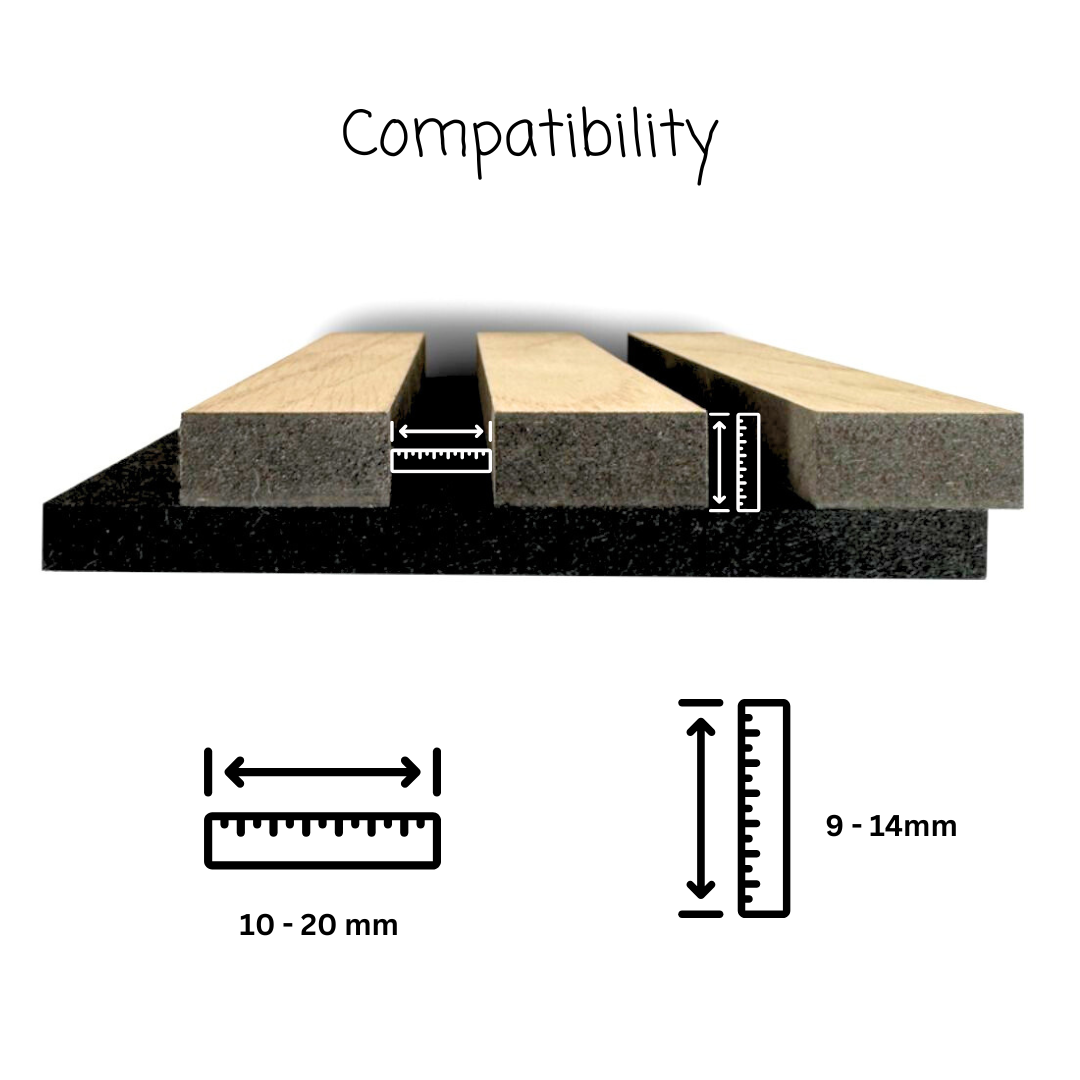 Knophaak voor akoestische panelen - Installatietype: Muurclip