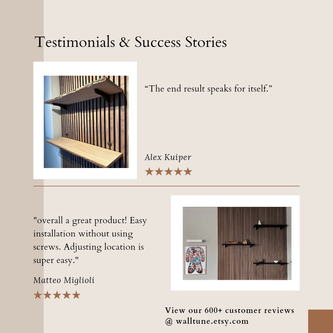 Shelf Mounts for Acoustic Panels - Installation Type: Wall Clip