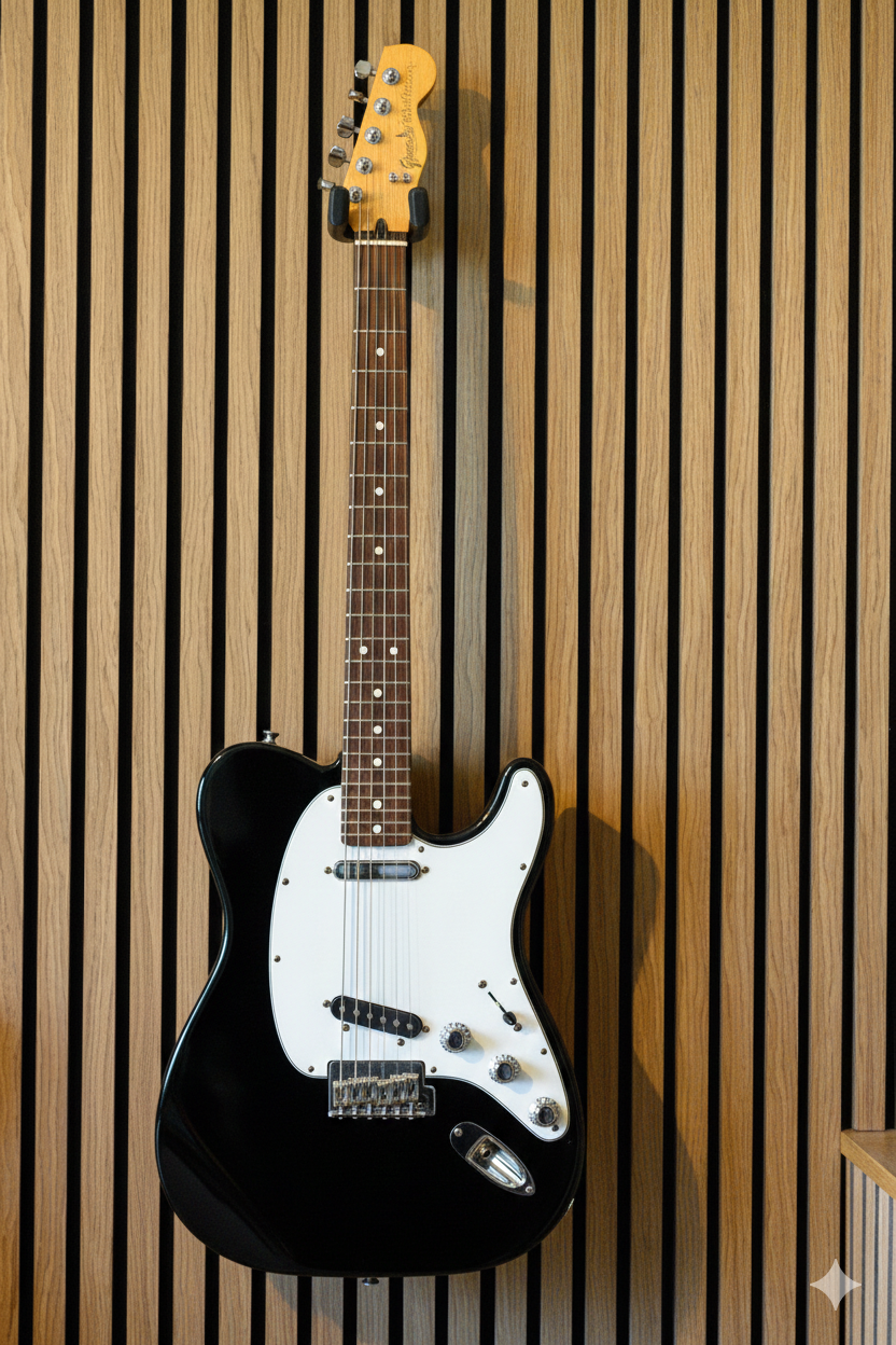 Electric Guitar Hanger for Acoustic Panels - Installation Type: Wall Clip