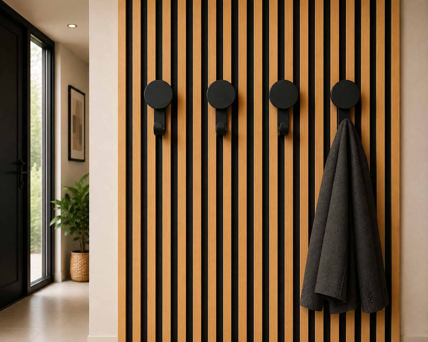 Round Hanger/Hook for Acoustic Panels - Installation type: Wall Clip