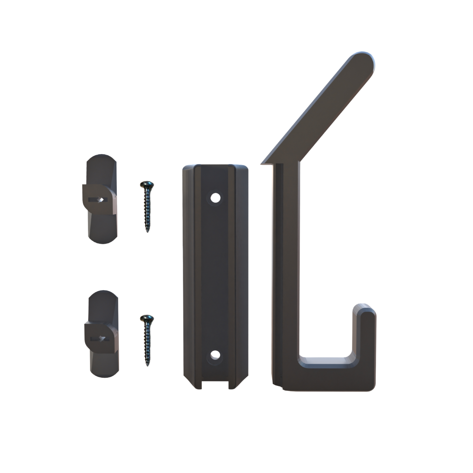 NIEUW! Kapstokhaak met vierkant design voor akoestische panelen - Installatietype: Muurclip