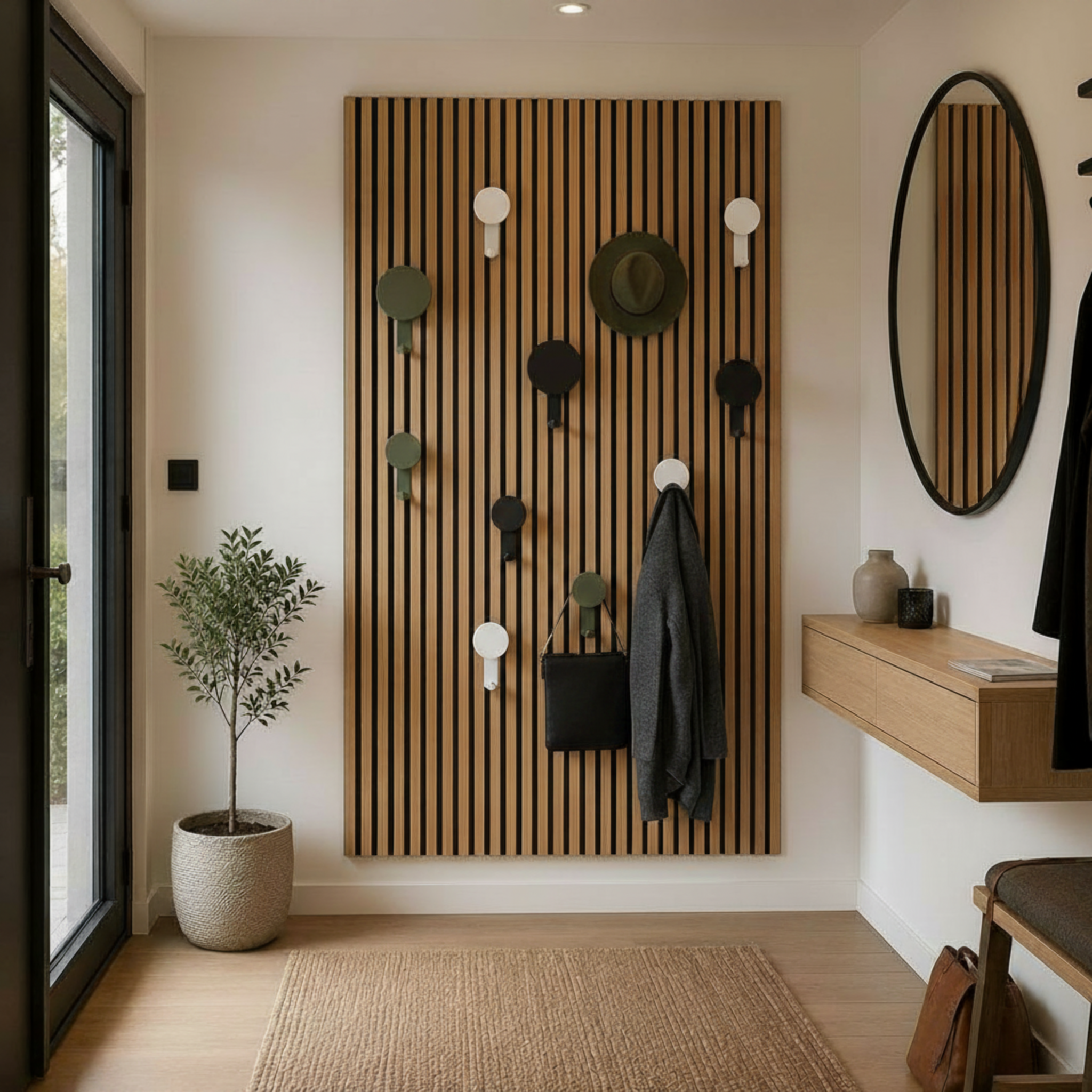 Round Hanger/Hook for Acoustic Panels - Installation type: Wall Clip