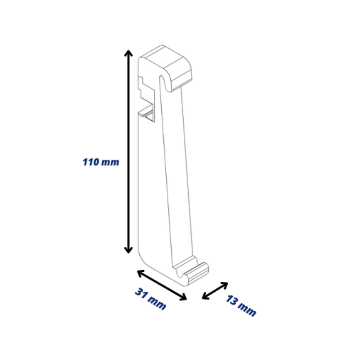 Akoestische paneelorganizer - voor IKEA UPPDATERA Organizer Mounts - Muurclip
