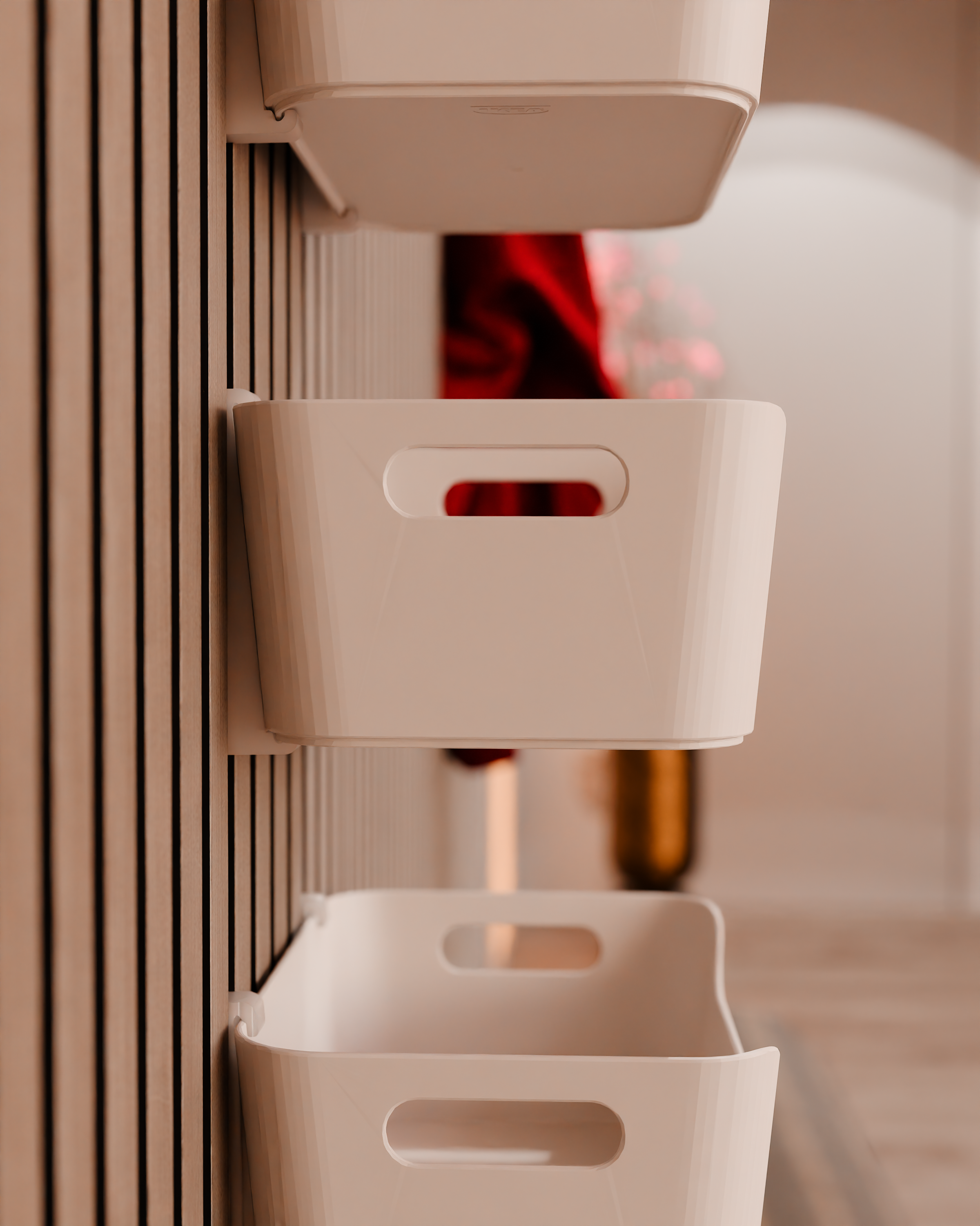 Acoustic Panel Brackets for IKEA UPPDATERA Organizer - Installation method: Wall Clip