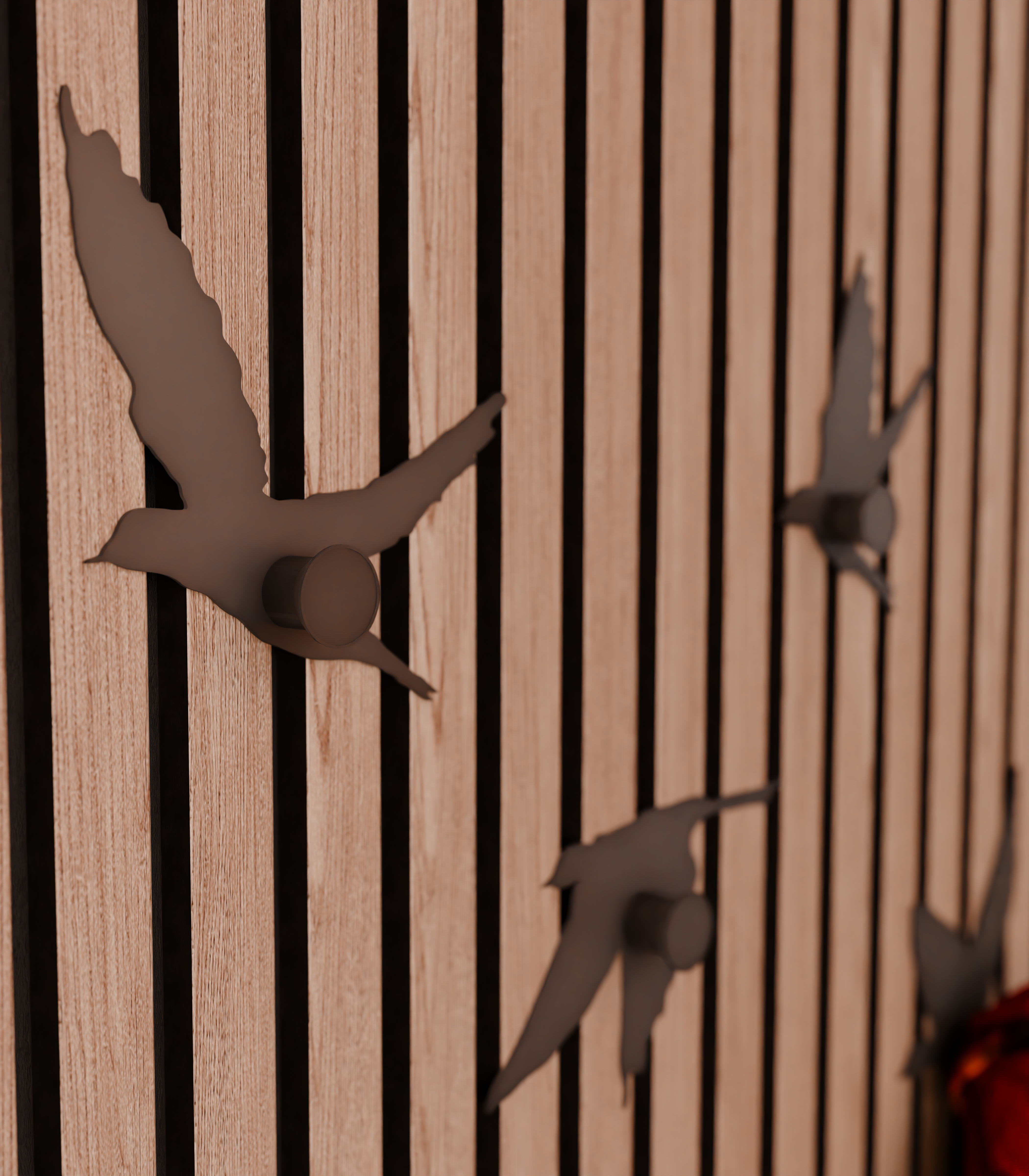 Aviary coat hangers (set of 7) for Acoustic Panels - Installation type: Wall Clip