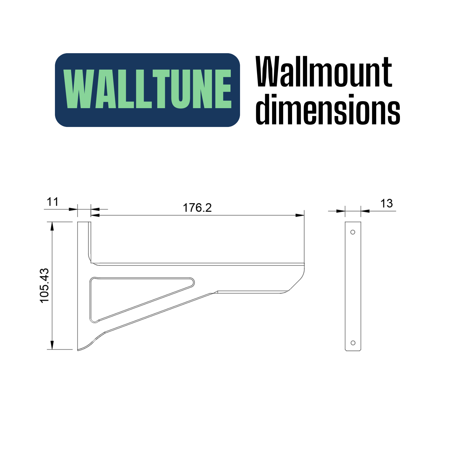 Shelf Mounts for Acoustic Panels - Installation Type: Wall Clip