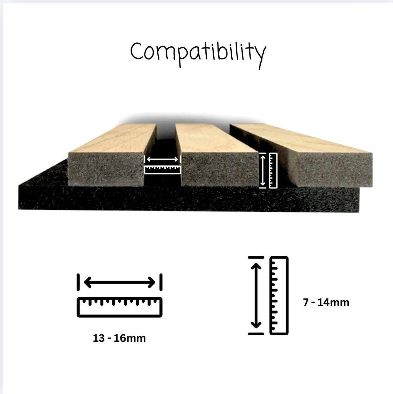 Akoestische paneelorganizer - voor IKEA UPPDATERA Organizer Mounts - Muurclip