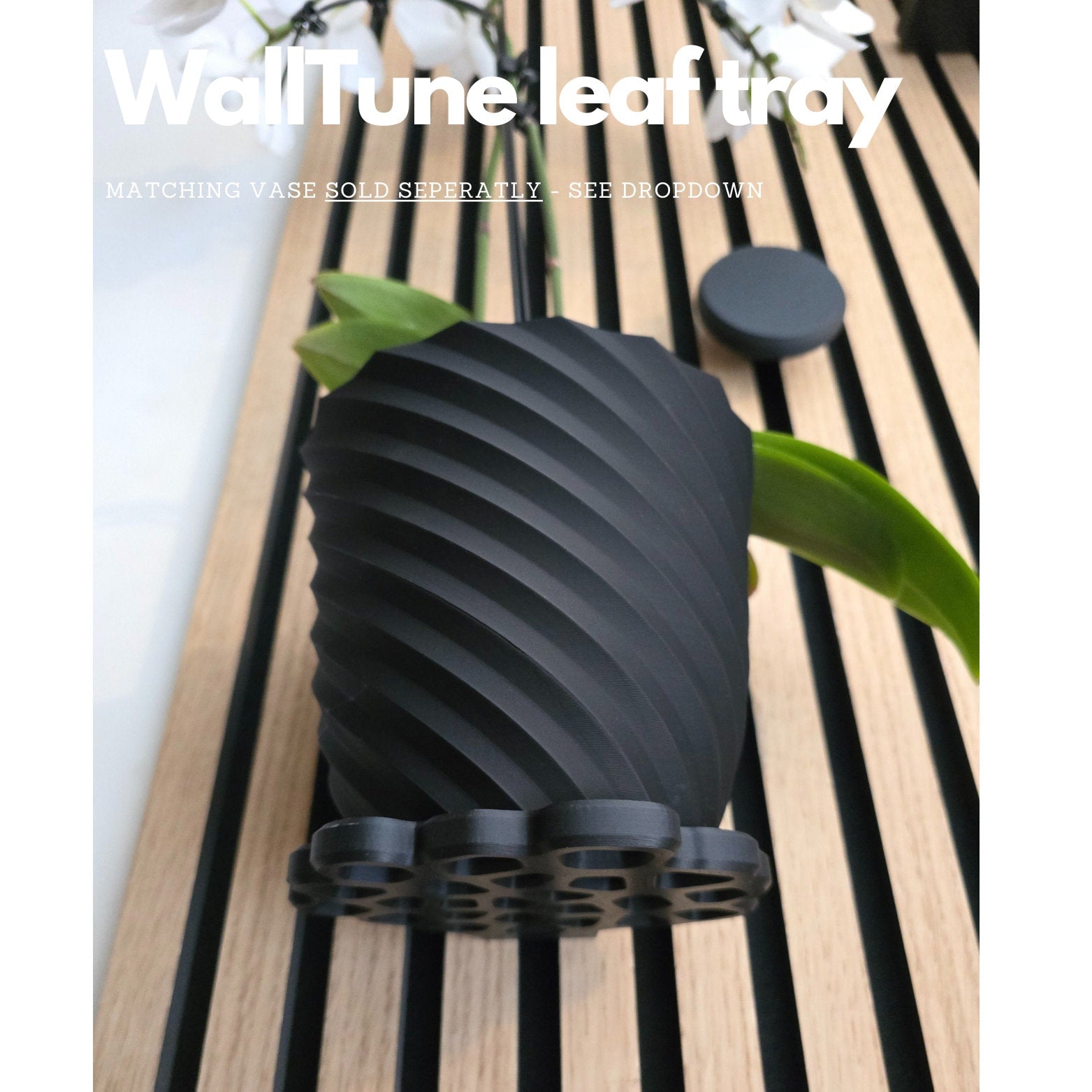 Designplank voor akoestische panelen - Installatietype: Muurclip