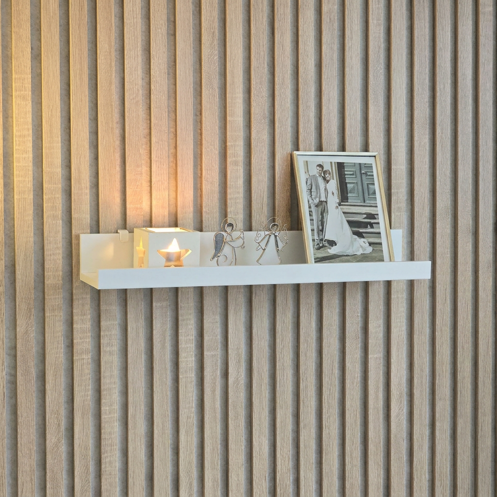 Plankdragers voor de IKEA MOSSLANDA Schilderijenplank - Installatietype: Muurclip