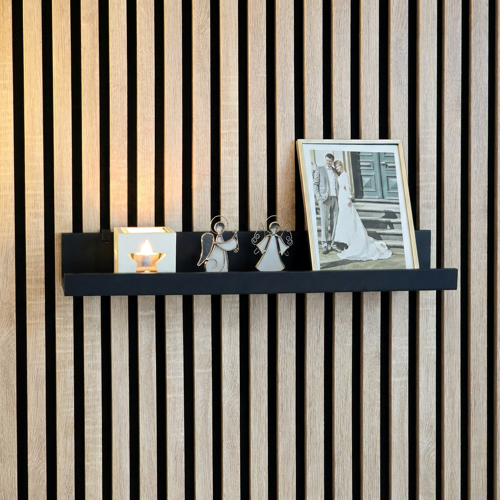 Plankdragers voor de IKEA MOSSLANDA Schilderijenplank - Installatietype: Muurclip