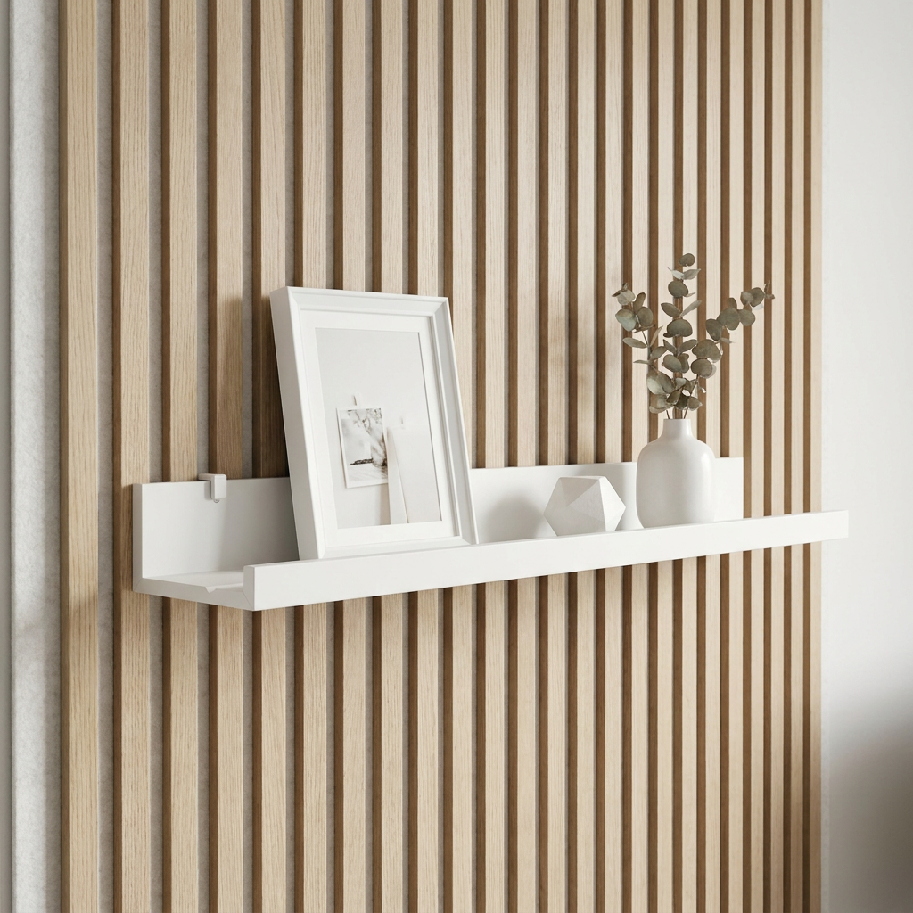 Shelf Brackets for IKEA MOSSLANDA Picture Ledge - Installation Type: Wall Clip