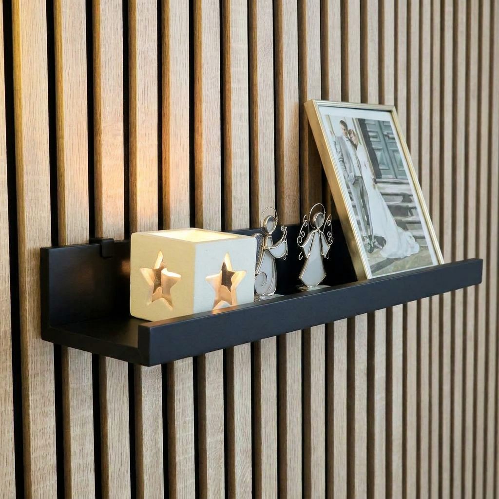 Shelf Brackets for IKEA MOSSLANDA Picture Ledge - Installation Type: Wall Clip
