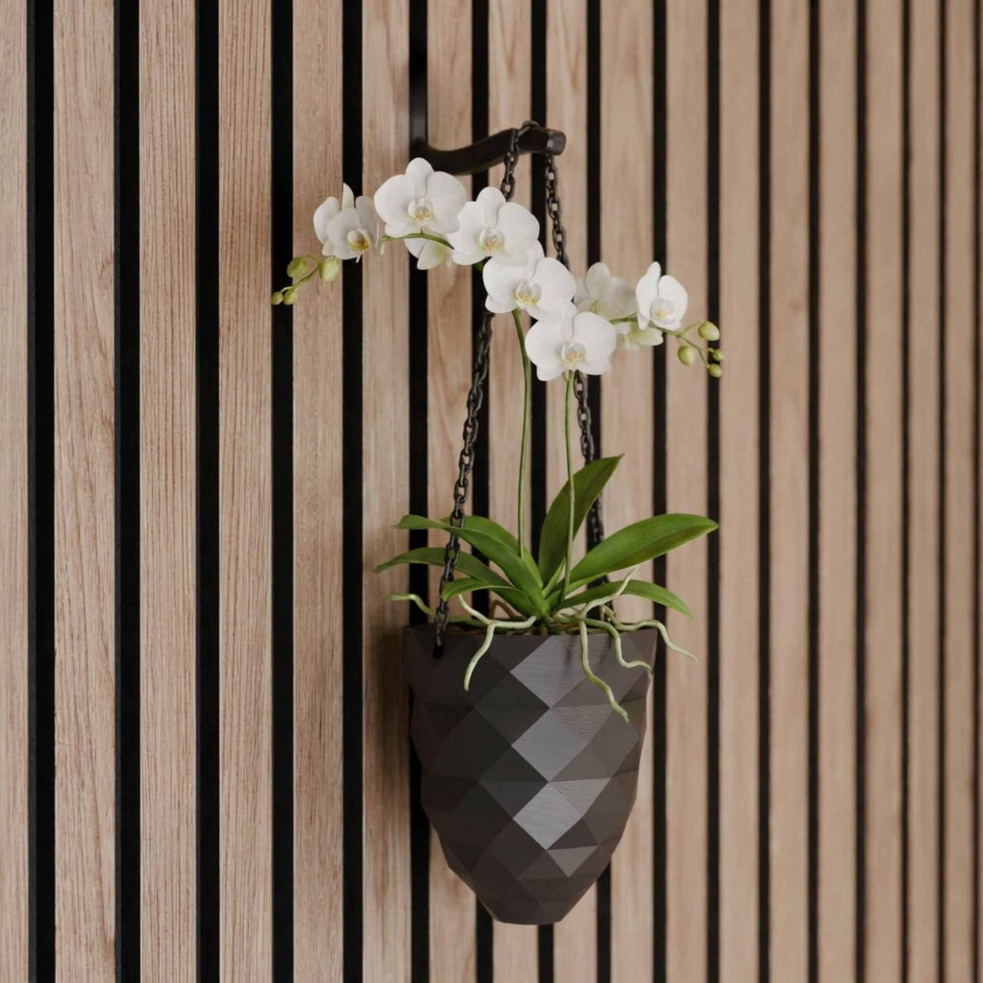 Hangende plantenvaas - Installatie: Muurclip