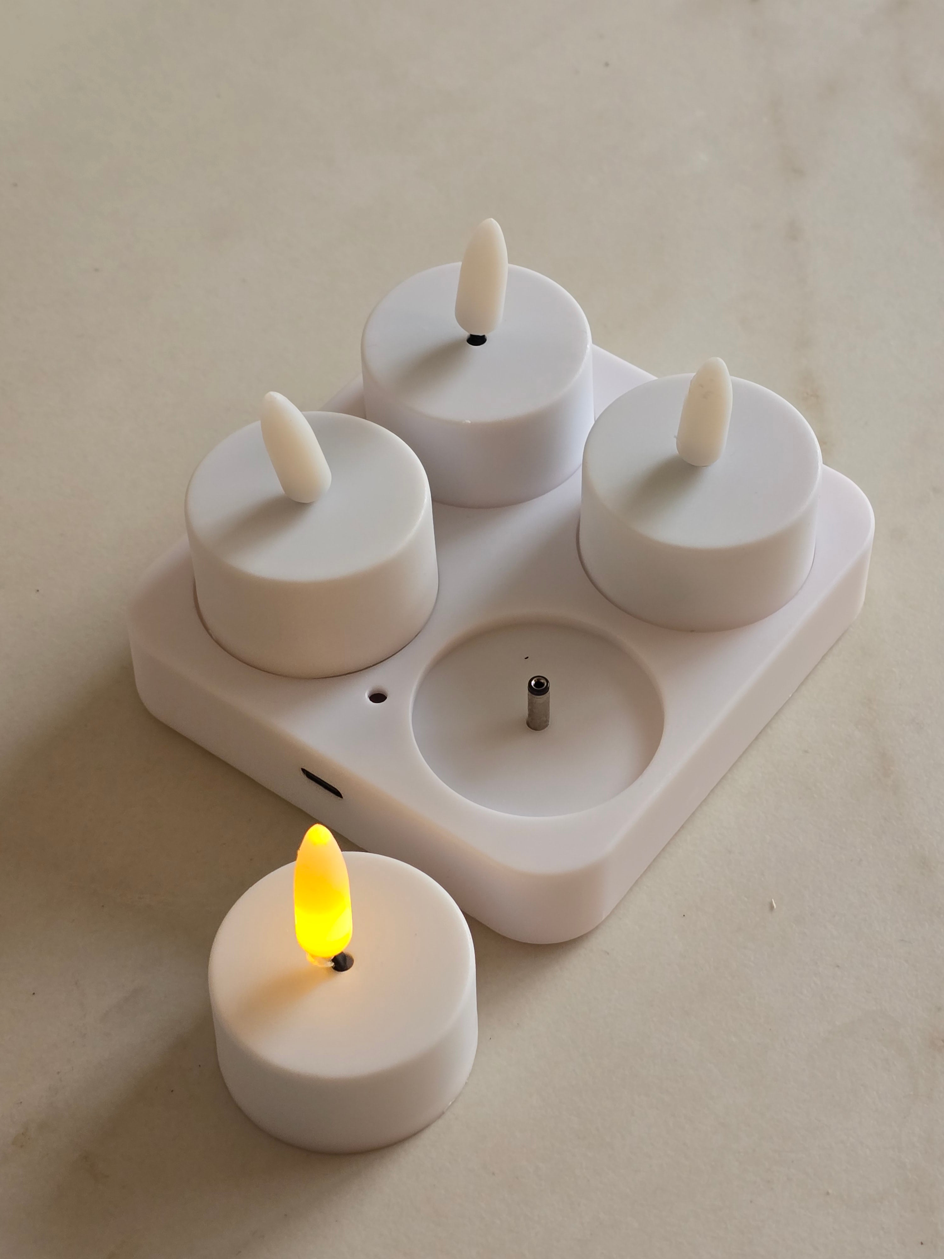 Walltune LED Theelicht of Dinerkaars – met Timer