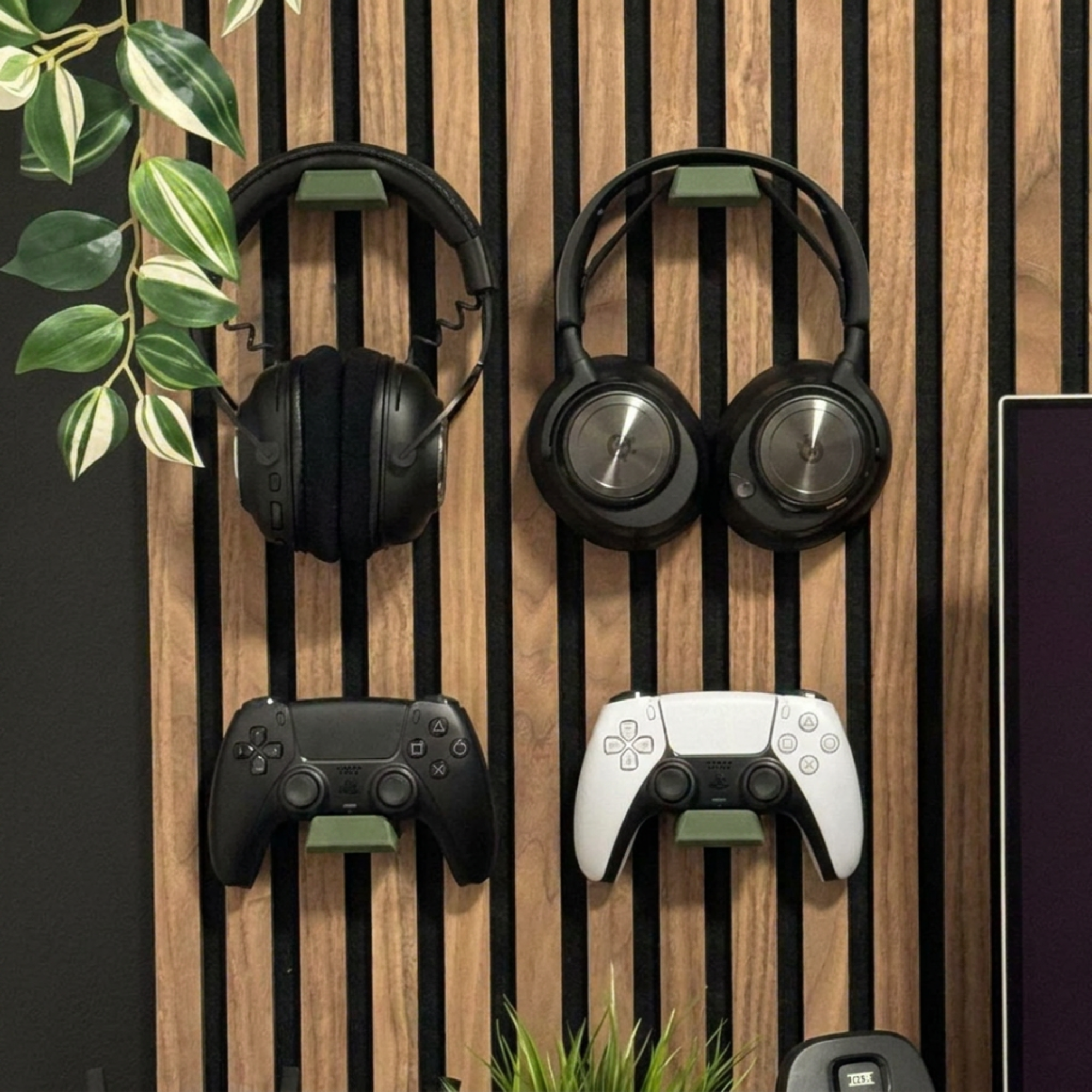 Support pour casque / manette de console – Installation : clip mural
