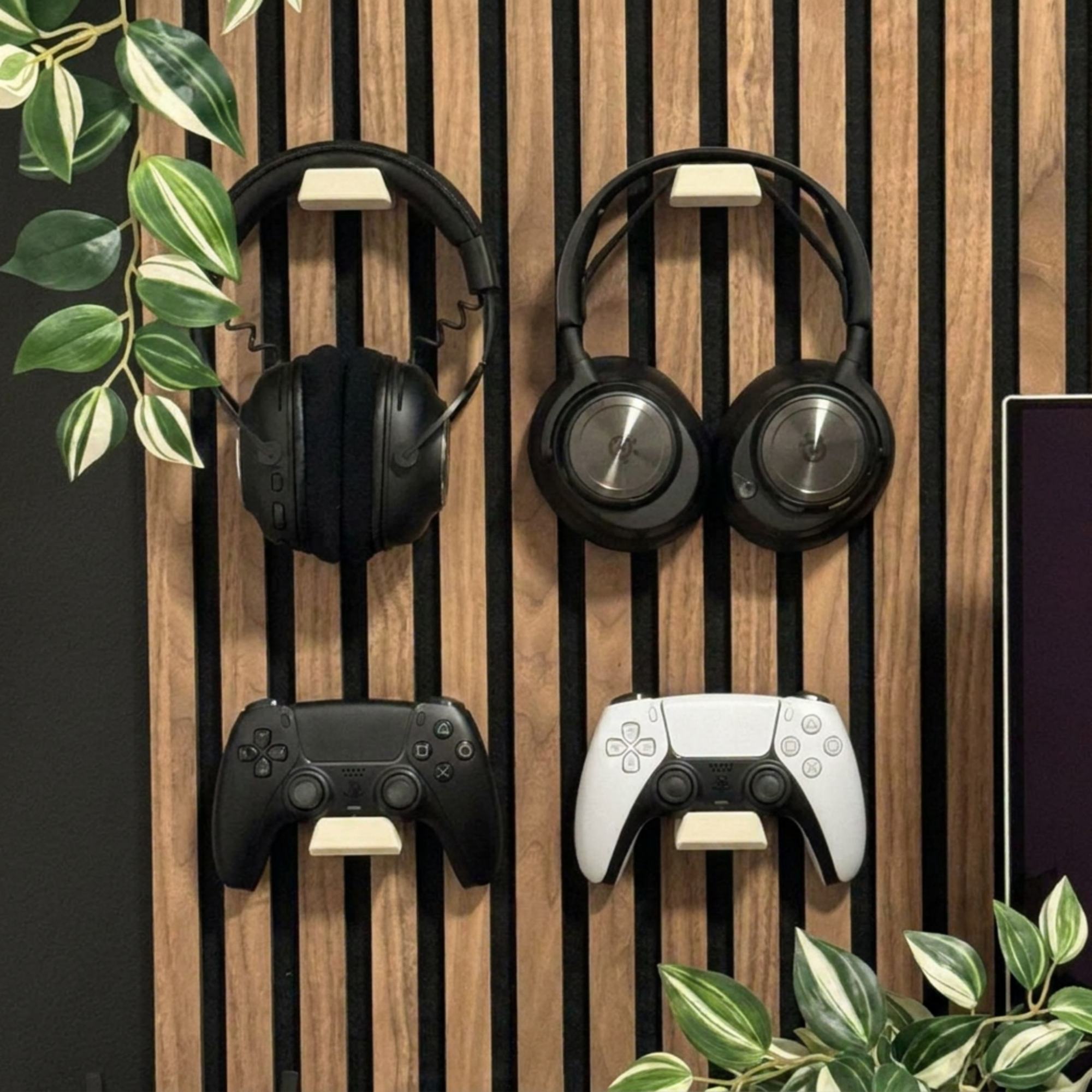 Support pour casque / manette de console – Installation : clip mural