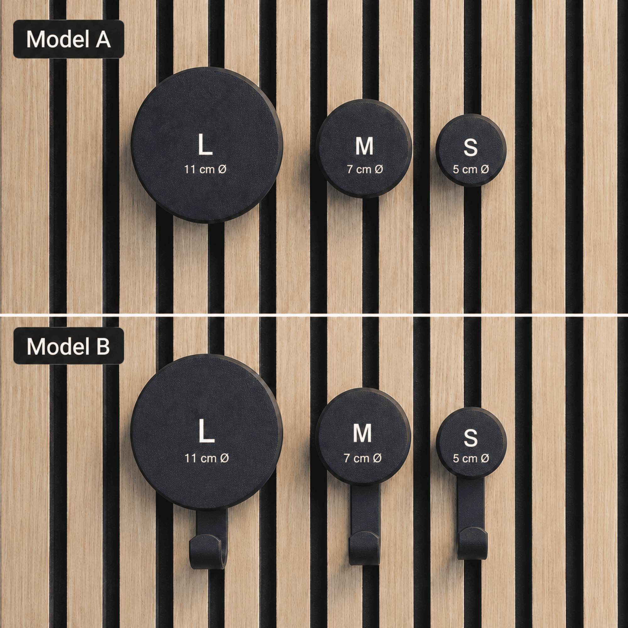 Round Hanger/Hook - Installation: Wall Clip