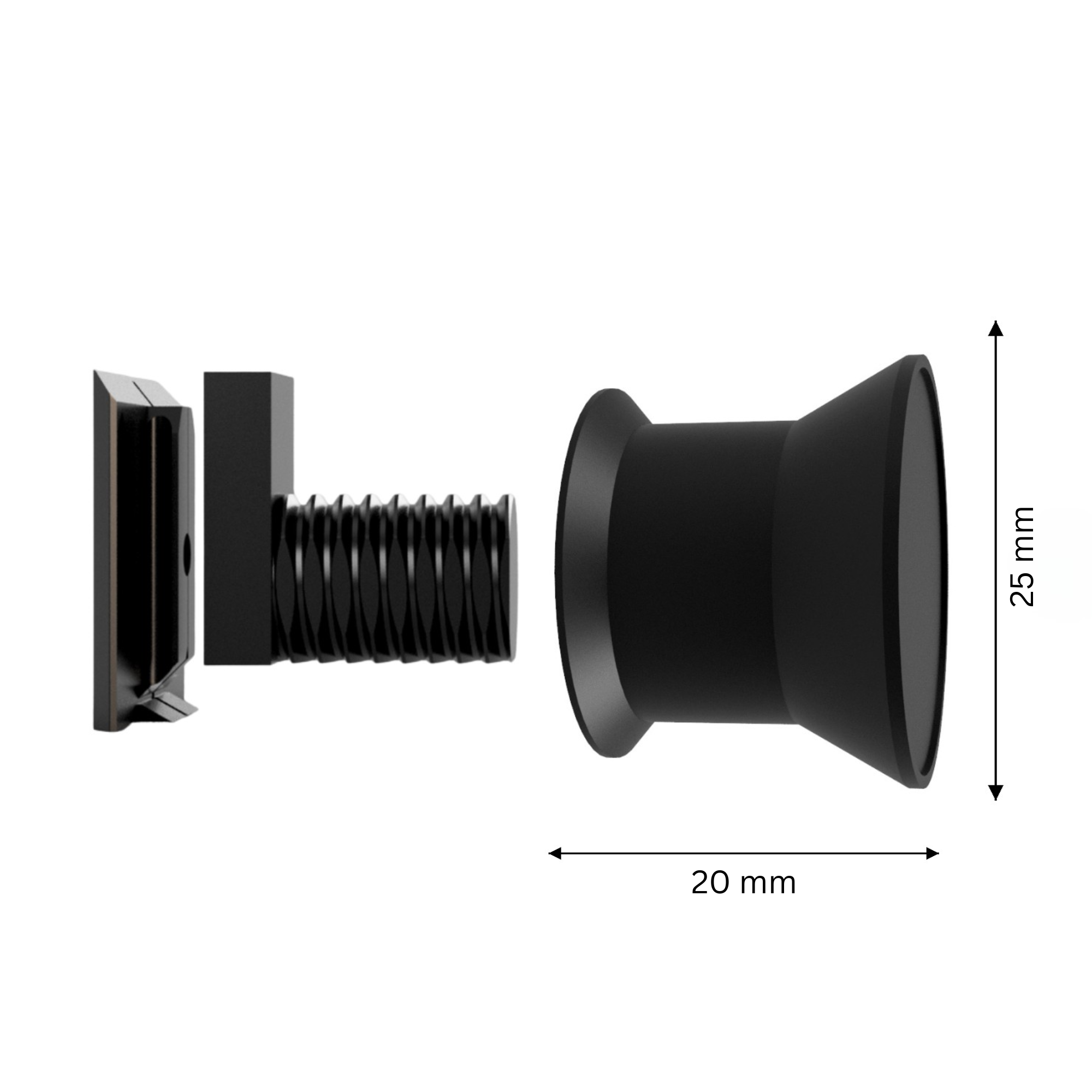 Knob Hook - Installation: Wall Clip