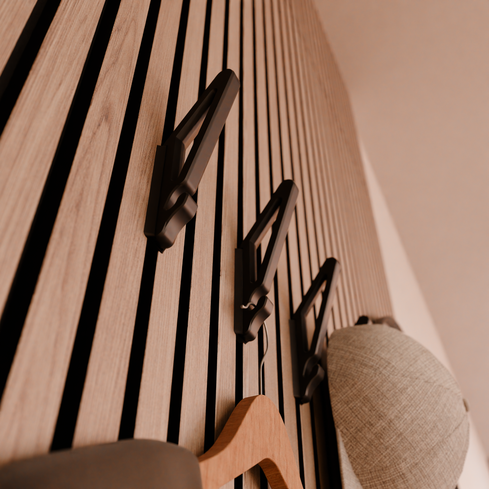 NEW! Design hook for Acoustic Panels - Installation type: Wall Clip