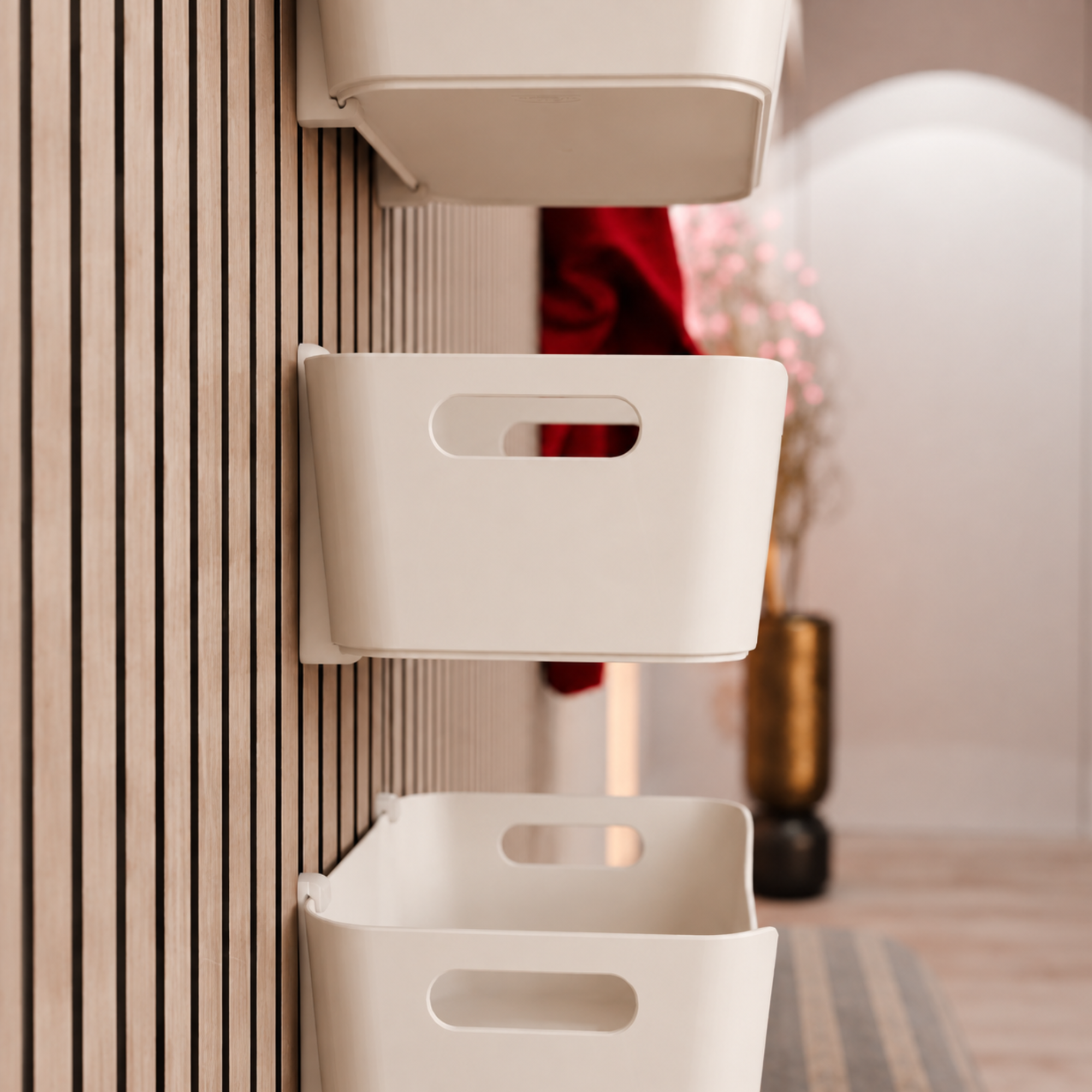 Paneelhalterungen (Set aus 2) für IKEA UPPDATERA Organizer (24 × 17 cm) – Montageart: Wandclip