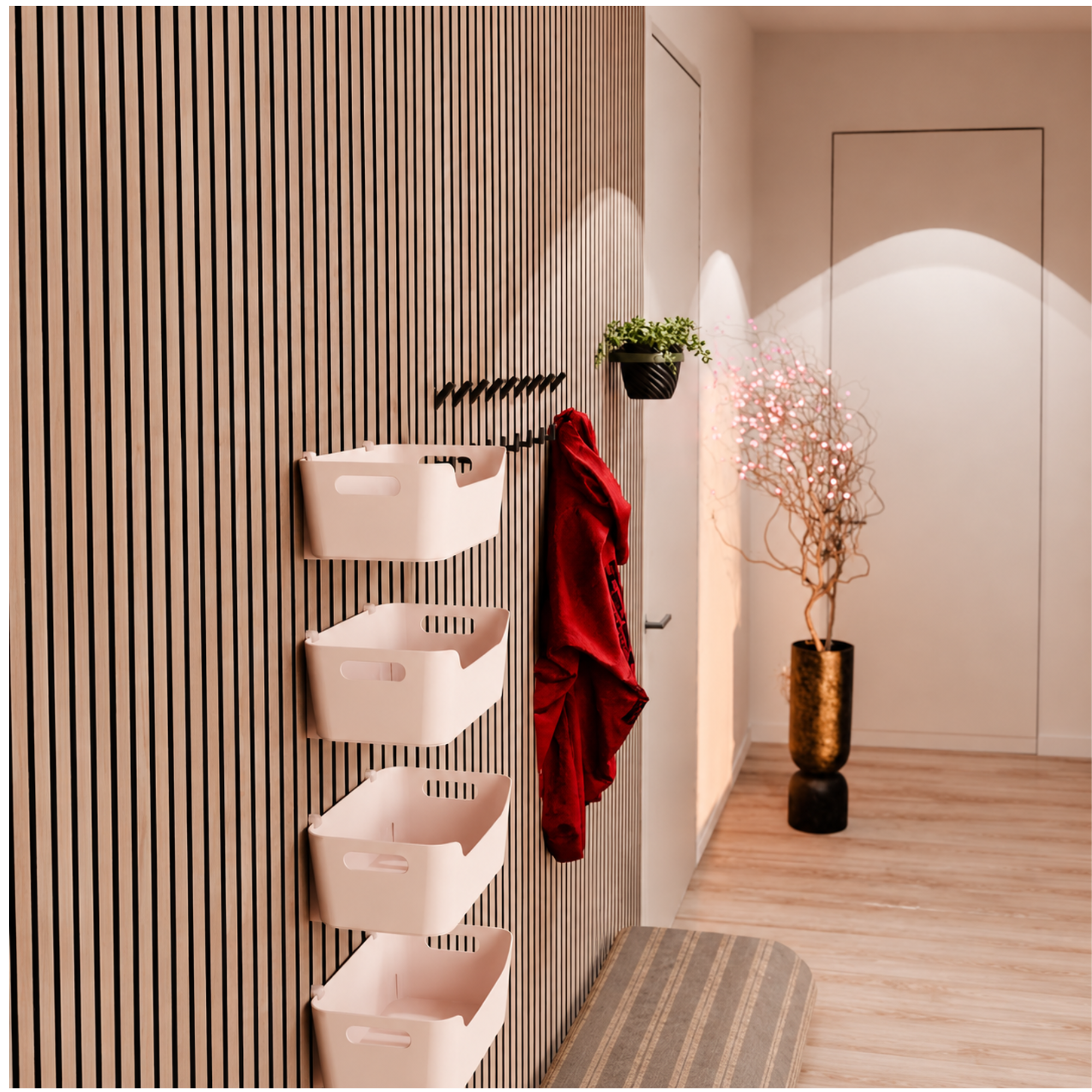 Paneelhalterungen (Set aus 2) für IKEA UPPDATERA Organizer (24 × 17 cm) – Montageart: Wandclip