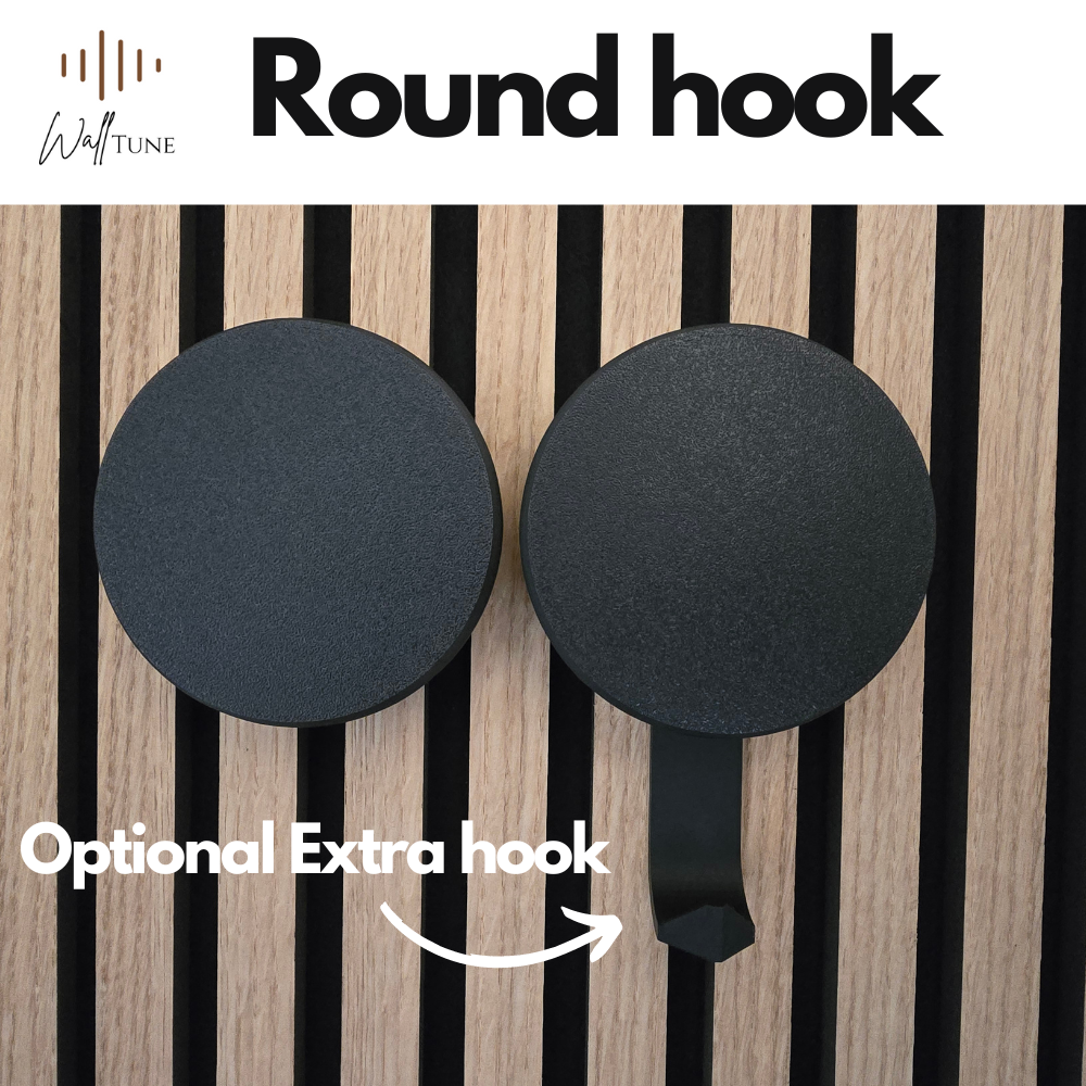 Acoustic panel hook - round - Twist & Go