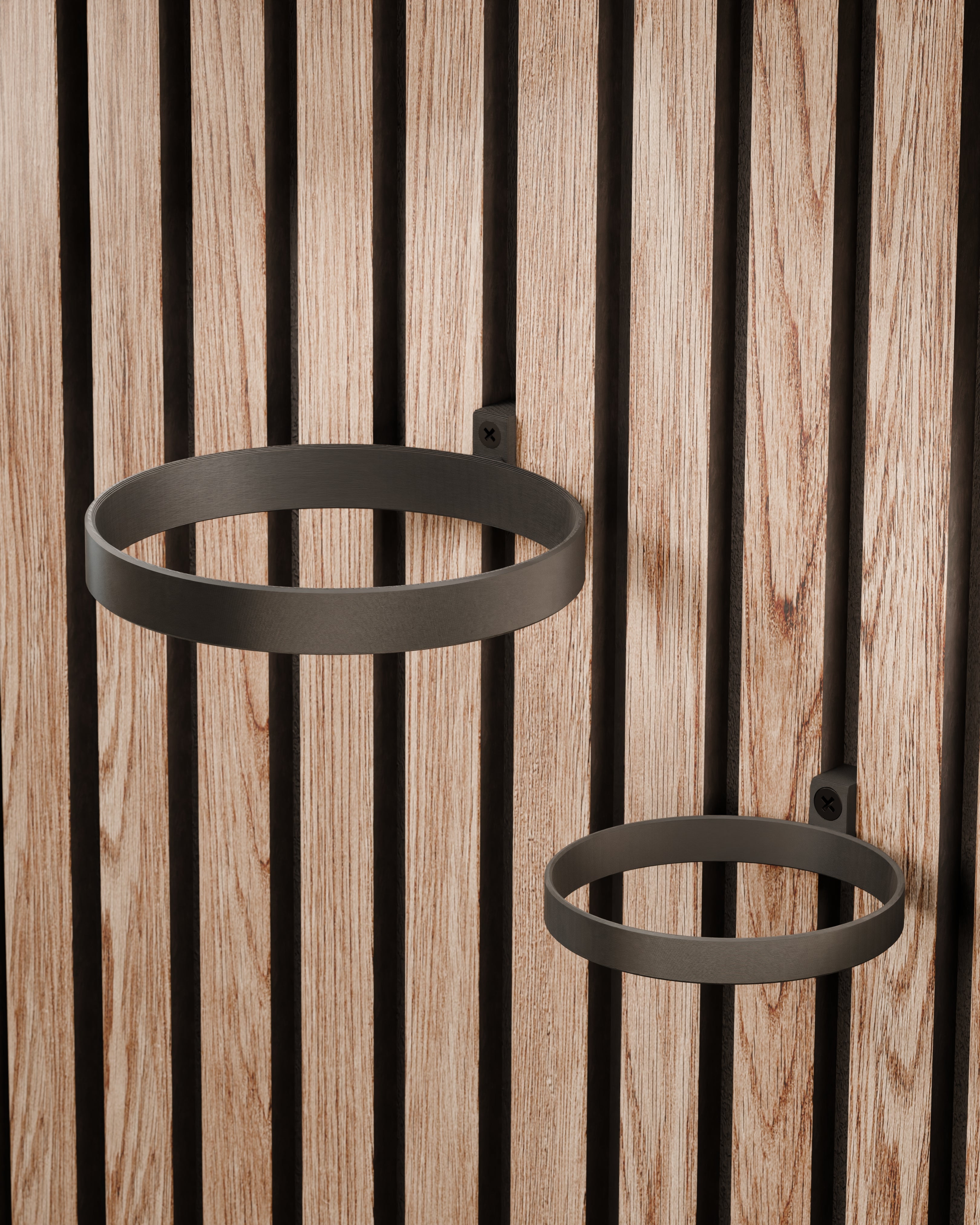 Plantenhouder/ring voor akoestische panelen - Installatietype: Schroef-in