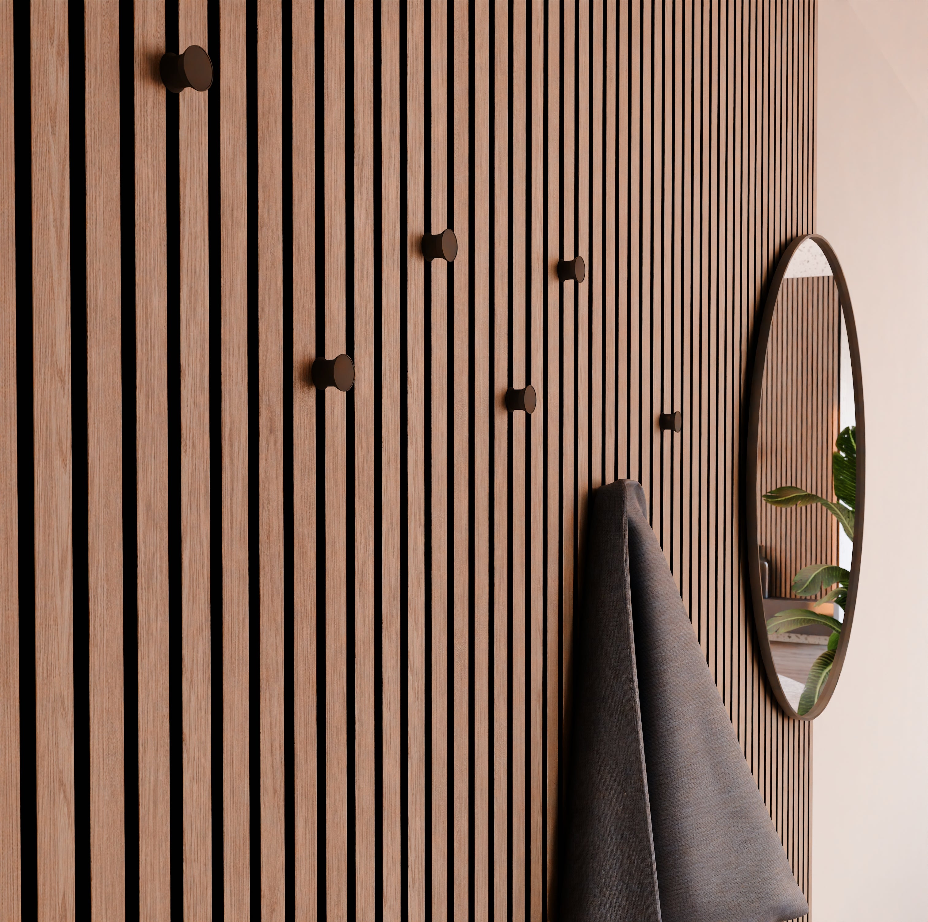 Knophaak voor akoestische panelen - Installatietype: Muurclip