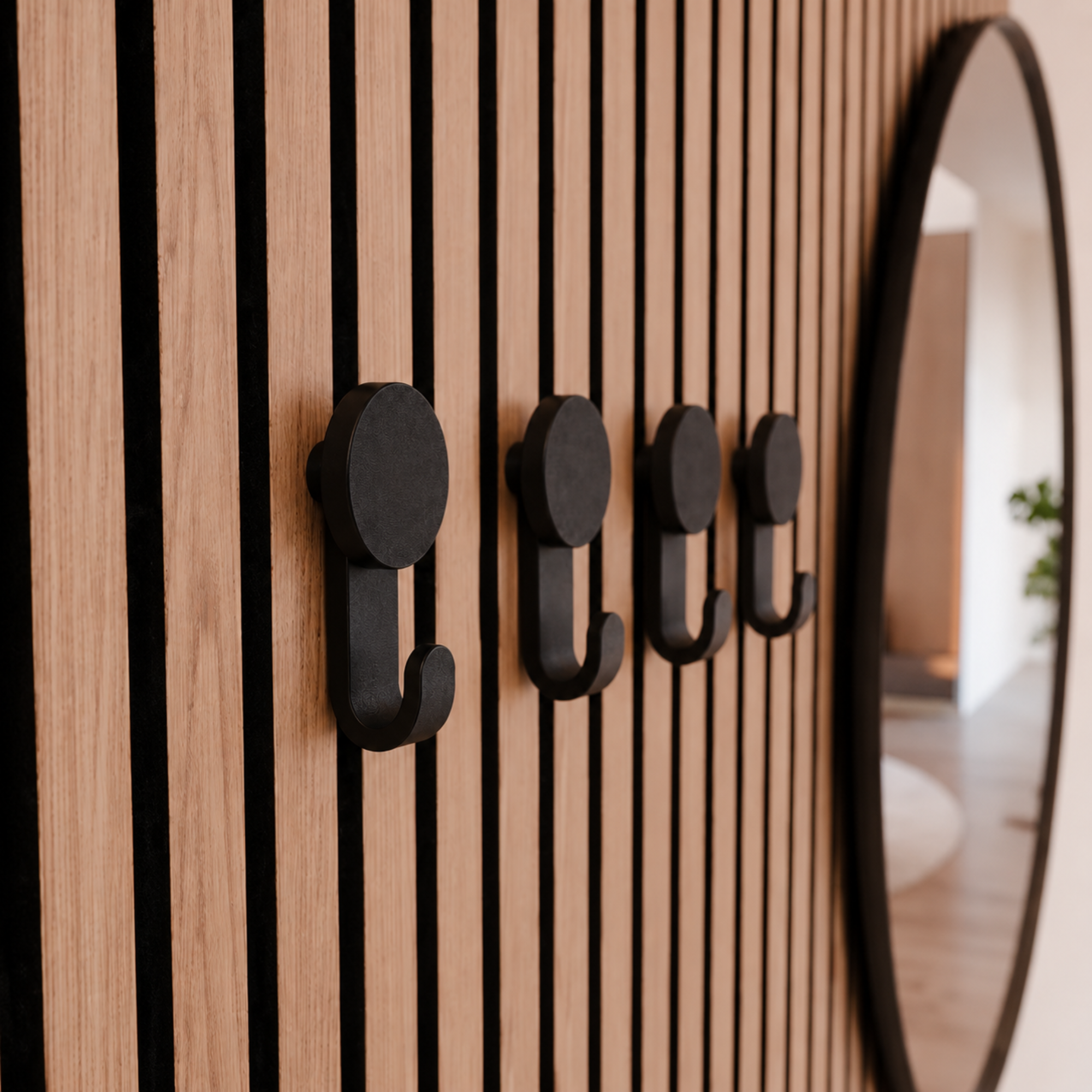 Round Hanger/Hook for Acoustic Panels - Installation type: Wall Clip