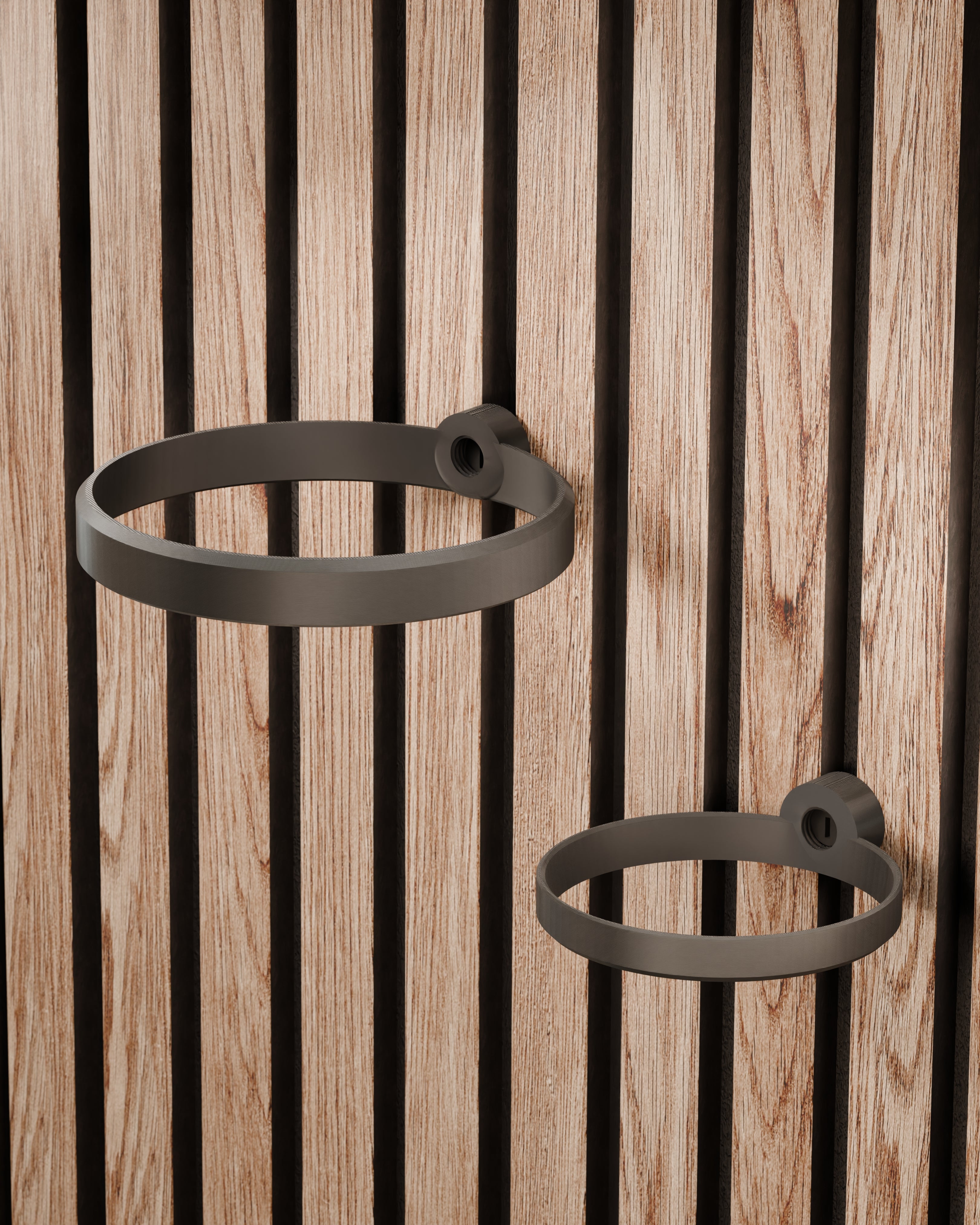 Plantenhouder/ring voor akoestische panelen - Installatietype: Muurclip