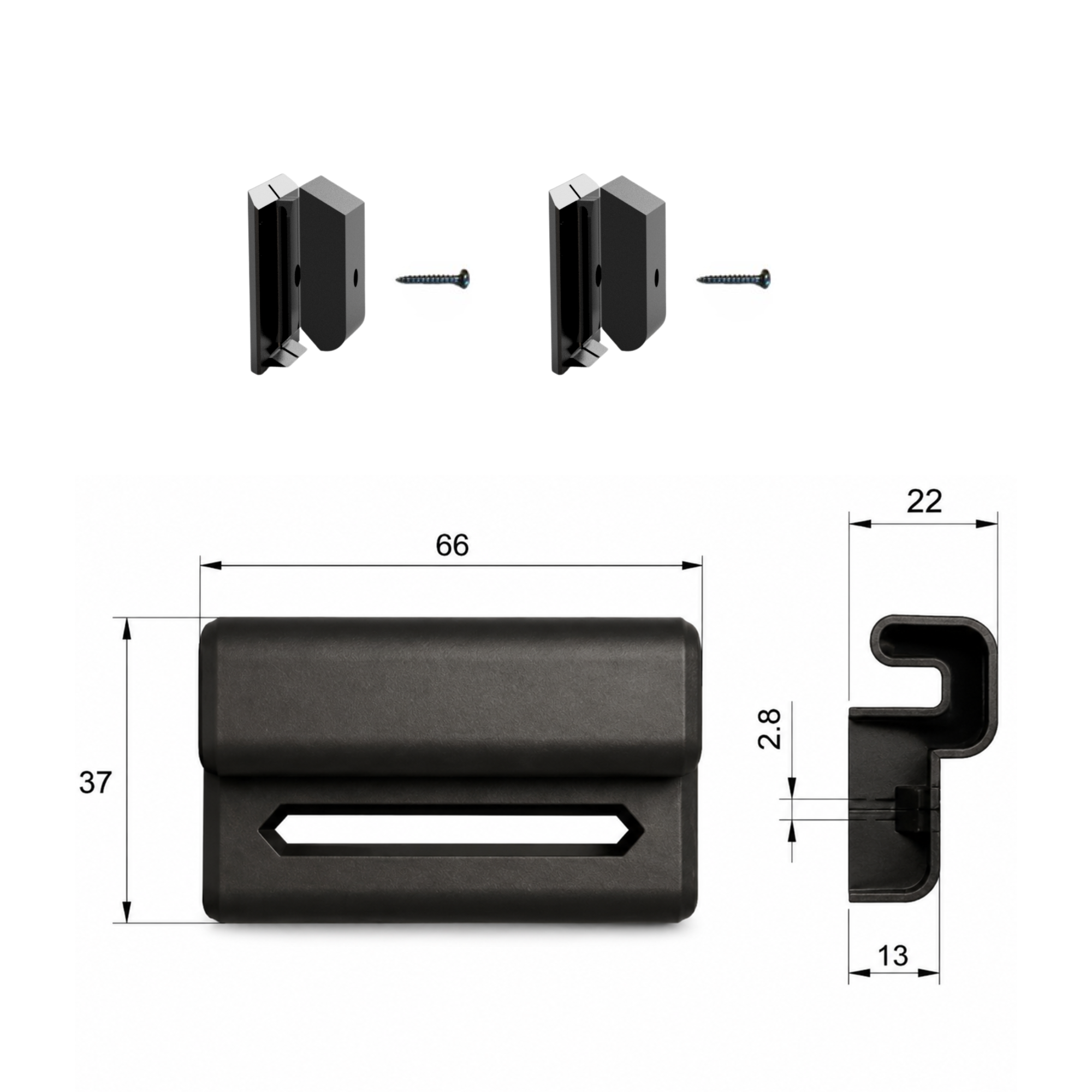 Acoustic Panel Mount for IKEA SKOSTALL Shoe Organizer - Installation type: Wall Clip